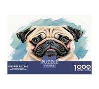 Chien Haba Puzzle 1000 Pièces Jeu Éducatif Puzzle Haute Qualité Animal de Compagnie Chien Cadeaux pour Femmes, Hommes, Adultes Et Enfants 38x26cm/1000pcs