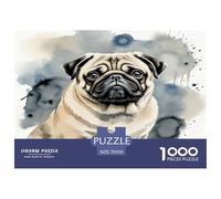 Chien Haba Puzzle 1000 Pièces Jeu Éducatif Puzzle Haute Qualité Animal de Compagnie Chien Cadeaux pour Femmes, Hommes, Applicable Aux Adultes Et Enfants De Moins De 14 Ans 70x50cm/1000pcs