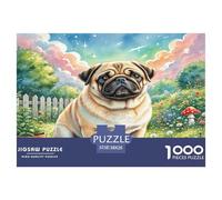 Chien Haba Puzzle 1000 Pièces Jeu Éducatif Puzzle Premium Animal de Compagnie Chien Cadeau pour Femmes Et Adolescents, Adultes Et Enfants 38x26cm/1000pcs