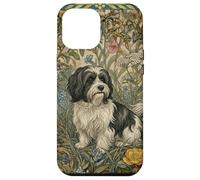 Chien Havanais William Morris Floral Cottagecore Art Coque pour iPhone 12 Pro Max