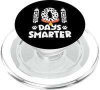 Chien Heureux 101 Jours d'école 100 Jours Plus Intelligent pour Les Enfants PopSockets PopGrip pour MagSafe
