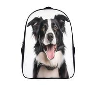 chien heureux sac à dos 3d imprimé adultes adolescents élégant animal décontracté sacs dos imprimé fille garçons sac scolaire de voyage 2 compartiment-16,pour les voyages les affaires