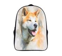 chien heureux sacs à dos d'école 2 compartiment unique 3d école sacs animal 3d imprimé sac d'école-16,12 ans et plus les enfants pour l'école les voyages les affaires