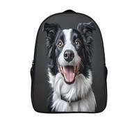 chien heureux sacs à dos étudiants unique garcon fille sac d'école voyage pour adolescent animal de dessin animé 3d imprimé sac à dos d'école 2 compartiment-16,pour les voyages les affaires