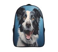 chien heureux sacs à dos imprimés en 3d 2 compartiment fashion décontracté animal sac à dos personnalisé 12 ans et plus garçons et filles scolaire sacs d'école-16,pour les voyages les affaires