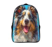 chien heureux sacs à dos scolaires solide et robuste filles garçon étudiant cartable pour adolescent animal sacs dos imprimé 3d 2 compartiment-16,pour les voyages les affaires