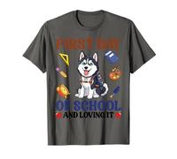 Chien Husky Sibérien pour Le Premier Jour d'école et l'aimer T-Shirt