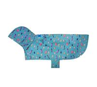 Chien Imperméable Doublure Doublure Souple Respirant Veste De Pluie avec Ajuster Sangle À Capuche Slicker Poncho Équipement De Pluie Combinaison-Blue||XXL