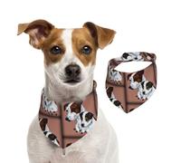 Chien Jack Russel Terrier,Bandanas pour Chien, écharpe en Coton, Bavoirs réglables pour Animaux de Compagnie,L