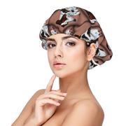 Chien Jack Russel Terrier,Bonnet de nuit en satin pour adulte - Bonnet de nuit élastique pour femme, couvre-cheveux de nuit