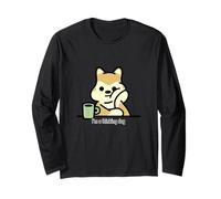 Chien Japonais Kawaii - Personnage Original, Mignon et Philo Manche Longue