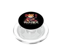 Chien Japonais samouraï Shiba Inu Jouant de la Guitare électrique PopSockets PopGrip pour MagSafe