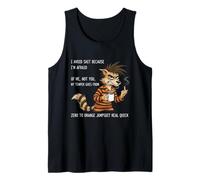 Chien j'évite Les Trucs Parce Que J'Ai Peur de Moi Débardeur