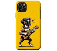 Chien Jouant de la Guitare Chantant Boxer Chien drôle Coque pour iPhone 11 Pro Max