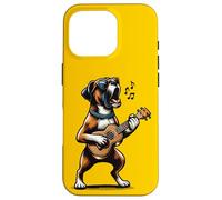 Chien Jouant de la Guitare Chantant Boxer Chien drôle Coque pour iPhone 16 Pro