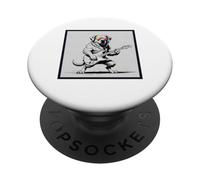 Chien jouant de la guitare électrique Rock Country Band Music Graphic PopSockets PopGrip Adhésif
