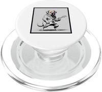 Chien jouant de la guitare électrique Rock Country Band Music Graphic PopSockets PopGrip pour MagSafe