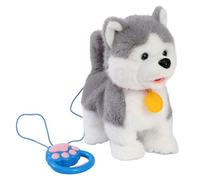 Chien jouet réaliste - Robot interactif avec détection tactile - Voix - Imitation léchage - Laisse de mouvement - Télécommande - Peluche douce pour enfants