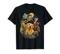 Chien Labrador Halloween Monstres Frankenstein Dracula Mummy T-Shirt Graphique avec Valeur