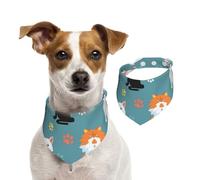 Chien Labrador Mignon,Bandanas pour Chien, écharpe en Coton, Bavoirs réglables pour Animaux de Compagnie,L