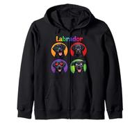 Chien Labrador Noir Chien Chasse Chien père mère Portrait Sweat à Capuche