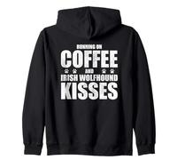 Chien Lévrier Irlandais rétro avec Inscription « Coffee Love » Sweat à Capuche