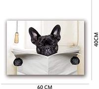 Chien lisant les journaux Posters