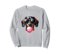 Chien mâche chewing-gum teckel avec balle cadeaux pour les amoureux des chiens Sweatshirt