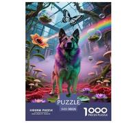 Chien Malinois Belge 1000 Pièces Puzzles pour Adultes,Jardin Fantastique Un Jeu De Dexérité Très Difficile Puzzle Éducatif avec des Défis 38x26cm/1000pcs
