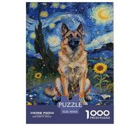 Chien Malinois Belge 1000 Pièces Puzzles pour Adultes,Tournesol Un Jeu De Dexérité Très Difficile Puzzle Éducatif avec des Défis 70x50cm/1000pcs