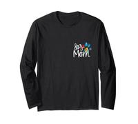 Chien Maman Imprimé Patte Chiot Love Fête des Mères Tie Dye BFF Manche Longue