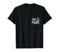 Chien Maman Imprimé Patte Chiot Love Fête des Mères Tie Dye BFF T-Shirt