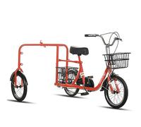 Chien marche tricycle vélo chariot pour chien rue parc d'attractions voiture pour animaux de compagnie adapté aux animaux de moins de 30 pouces de hauteur à l'épaule (red)