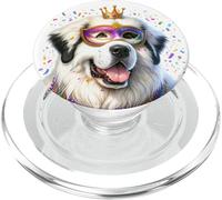 Chien Mastiff des Pyrénées Mardi Gras PopSockets PopGrip pour MagSafe