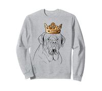 Chien Mastiff Portant Une Couronne Sweatshirt