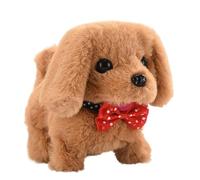 Chien mécanique automatique : animal en peluche douce, compagnon de mouvement intelligent, chiot d'action activé par capteur | Compagnon de jeu interactif pour jeunes, maison, jardin, espace