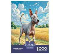 Chien Mexicain sans Poils Puzzle 1000 Pièces Cadeau Animaux intelligents Jeu Éducatif Challenge Toy À De Qualité Supérieure Peinture Art pour Adultes Et Enfants À Partir De 12 Ans 70x50cm/1000pcs