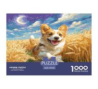 Chien Mignon 1000 Pieces Jigsaws for Adults Chiot Impossible Beautiful Home Decoration Art Colorful DIY Craft 70x50cm/1000pcs