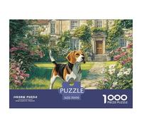 Chien Mignon 1000 Pièces Puzzle Jeu Puzzles Classiques Impossible Puzzle Papier Cadeaux pour Adultes Et Enfants 70x50cm/1000pcs
