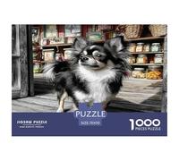 Chien Mignon 1000 Pièces Puzzle pour Adultes Jeux De Défi Familial Divertissement Apaisant Cultiver l'esprit D'équipe pour Décorations Familiales 70x50cm/1000pcs
