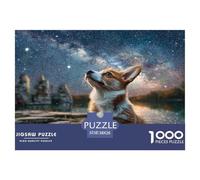 Chien Mignon 1000 Pièces Puzzle pour Adultes Jeux Éducatifs Puzzle Anti-Stress Cultiver l'esprit D'équipe Cadeaux pour Adultes 38x26cm/1000pcs