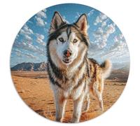 Chien Mignon 1000 Piezas, Puzzle Rompecabezas Redondo Juegos Intelectuales Juguetes Antistrés Regalo Único (67.5x67.5cm)