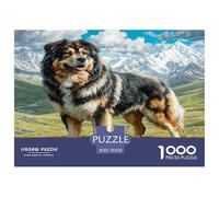 Chien Mignon Australien dans Les Montagnes, en Carton 100% recyclé. Puzzle de 1000 pièces pour Adultes, 70 x 50 cm. Jeu éducatif Classique et Unique.