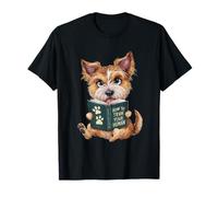 Chien mignon avec comment former votre livre humain T-Shirt