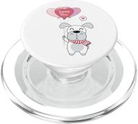 Chien Mignon avec Un Ballon en Forme de cœur Qui t'aime PopSockets PopGrip pour MagSafe