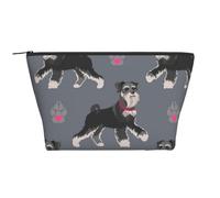 Chien Mignon d'animal Schnauzer, Trousse de Toilette Trousse de Maquillage Sac à cosmétiques Trousse de Toilette de Voyage Portable