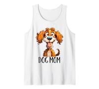 Chien Mignon de Dessin animé Heureux avec la Langue Dehors Chiot ludique Débardeur