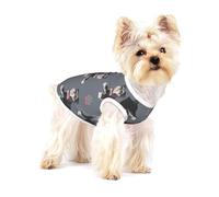 Chien Mignon de Schnauzer Animal,T-Shirt sans Manches en Coton pour Animaux de Compagnie, Gilet Respirant, Extensible et Doux,L