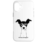 Chien Mignon drôle Est-ce Que ça Vient d'arriver? Memes Humoristiques de Chien Coque pour iPhone 16 Plus