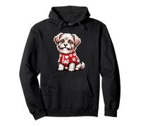 Chien Mignon Portant Un Pull I Love Dad pour la fête des pères Sweat à Capuche